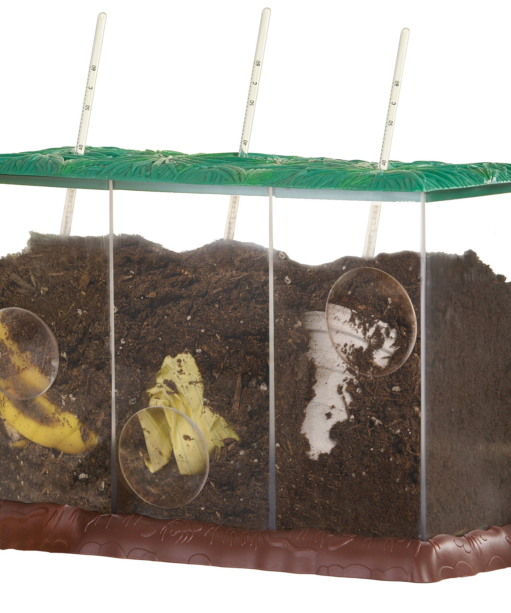 مصادر التعلم: حاوية السماد العضوي، مجموعة تعليمية تفاعلية للتحلل، مورد تعليمي في مجالات العلوم والتكنولوجيا والهندسة والرياضيات، للأعمار من 4 سنوات فما فوق