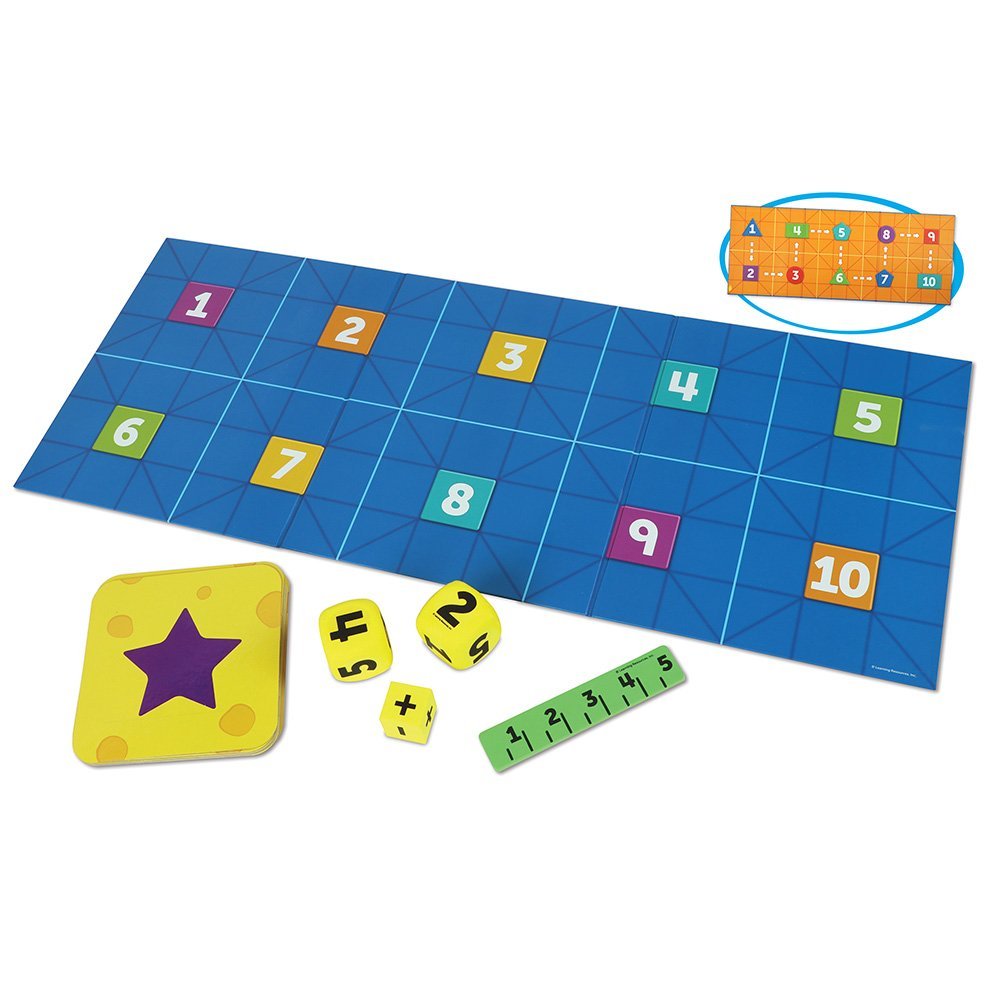 مجموعة موارد التعلم Code &amp; Go Robot Mouse Math Pack، مهارات البرمجة والرياضيات المبكرة للأطفال من سن 5 سنوات فما فوق (لا تتضمن Robot Mouse)
