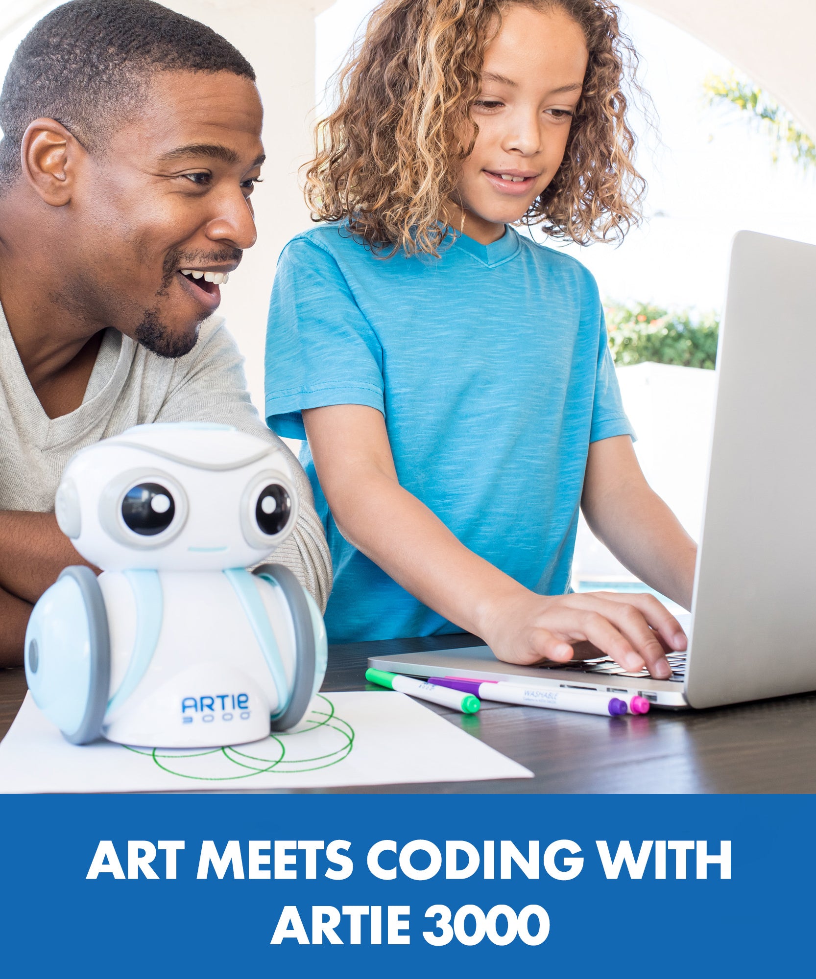 موارد التعلم Artie 3000 روبوت البرمجة، برمجة إبداعية للأطفال مع قدرات الرسم والتصميم (يتطلب جهازًا لوحيًا/كمبيوتر)
