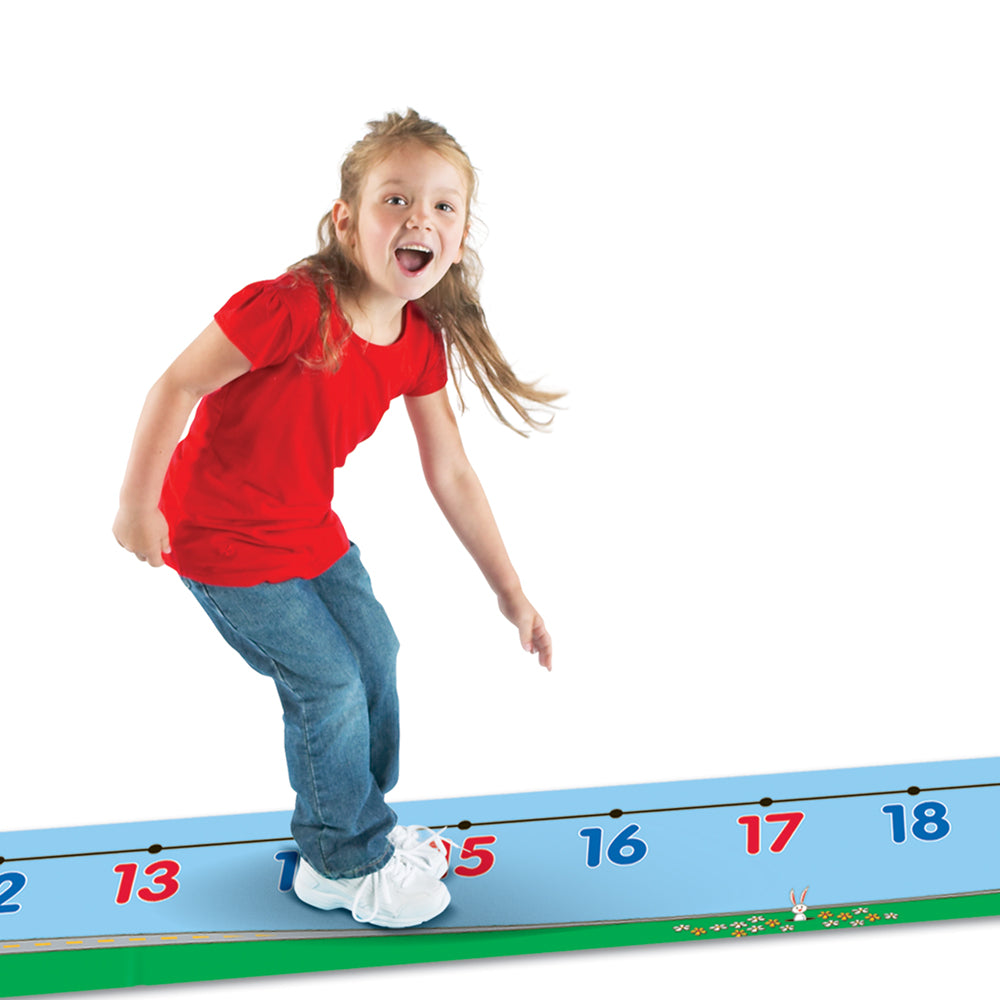 Learning Resources 0–30 Number Line Floor Mat Durable Vinyl Math Mat for Kids Ages 5 Plus