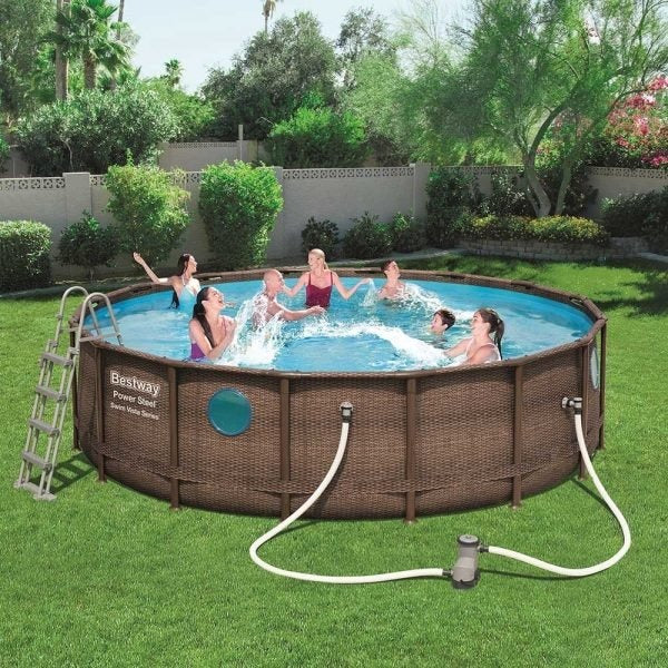 Bestway Power Steel Swim Vista Series II Round Pool 4.88m x 1.22m – 3+ Years