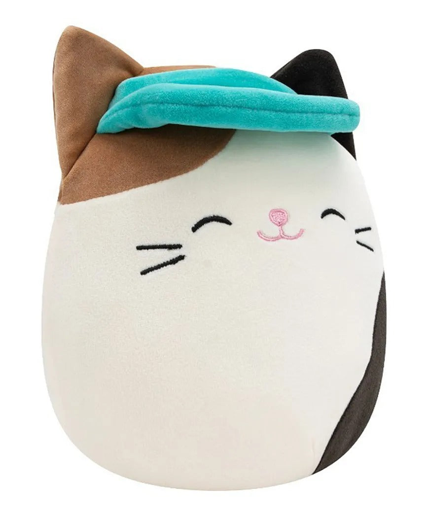 Squishmallows Cam the Cat Plush with Hat 7.5 Inch Super Soft Collectible Stuffed Toy for Kids and Collectors Ages 3 and Up