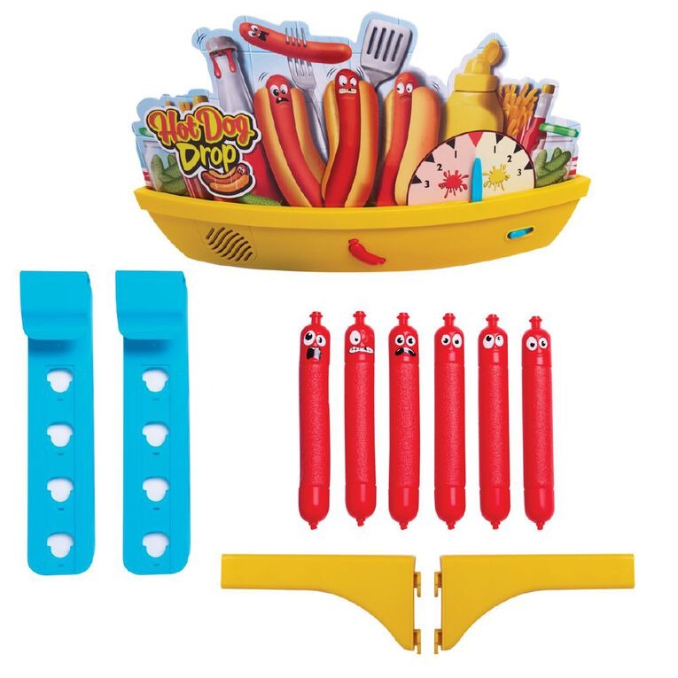 Hot Dog Drop Game, Fun Family Game for Kids 5+ Years, Exciting Fast-Paced Sausage Grabbing Game