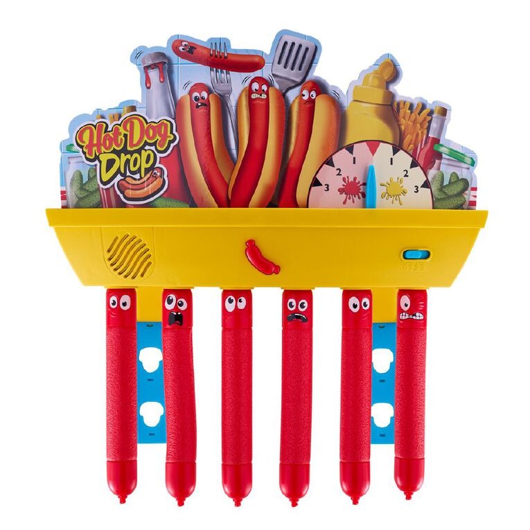 Hot Dog Drop Game, Fun Family Game for Kids 5+ Years, Exciting Fast-Paced Sausage Grabbing Game
