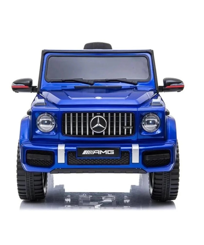 Licensed Mercedes-Benz AMG G63 Ride-On Car for Kids, 3+ Years, 12V Battery Powered Electric SUV with Remote Control, LED Lights, USB Music Player, Realistic Design – Black, White, Red, Blue