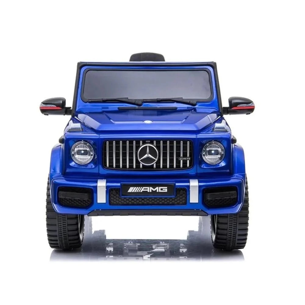 Licensed Mercedes-Benz AMG G63 Ride-On Car for Kids, 3+ Years, 12V Battery Powered Electric SUV with Remote Control, LED Lights, USB Music Player, Realistic Design – Black, White, Red, Blue