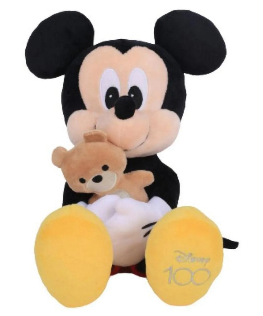 Disney Plush Mickey Hugs and Love Collection 11 Inch Soft Toy, Stuffed Animal, Eco-Friendly, Ages 3+