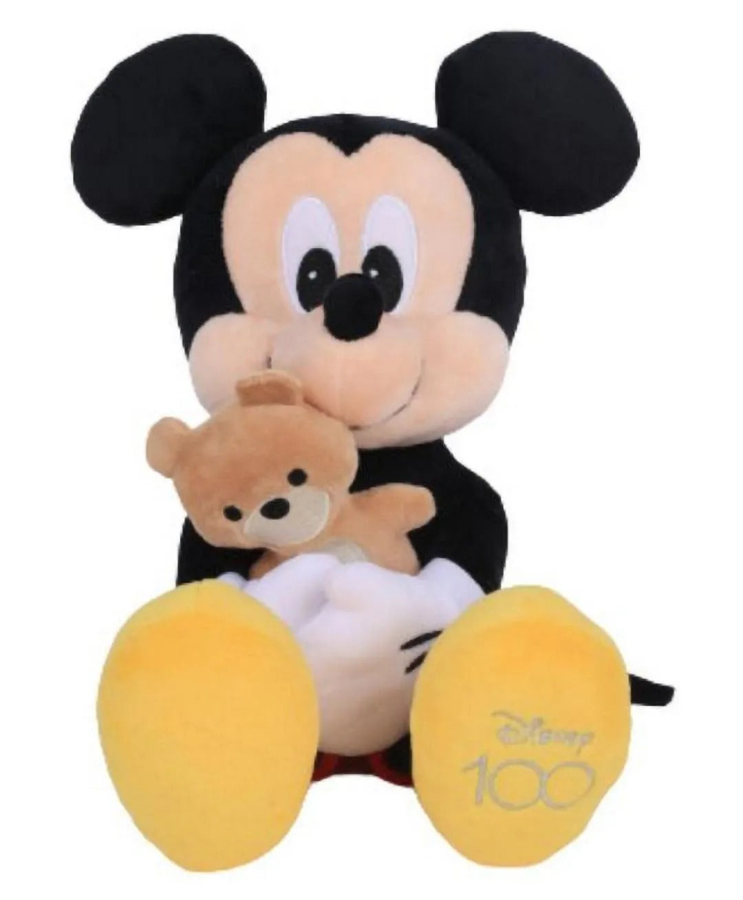 Disney Plush Mickey Hugs and Love Collection 11 Inch Soft Toy, Stuffed Animal, Eco-Friendly, Ages 3+