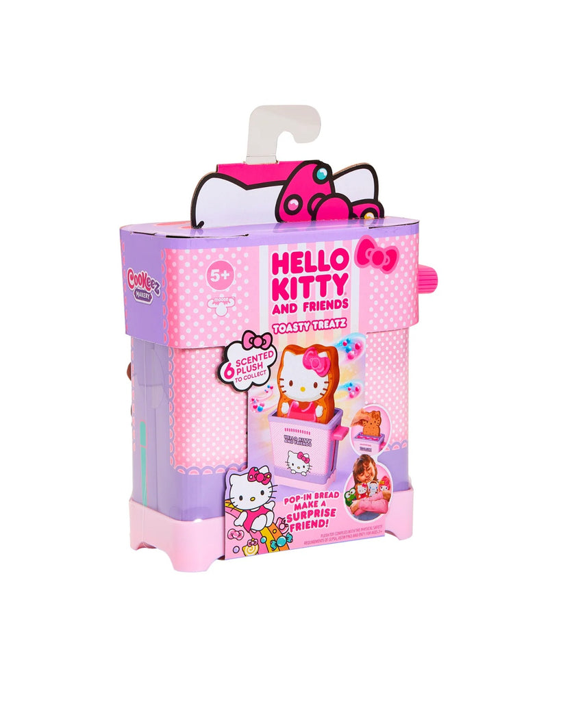 Cookeez Makery Hello Kitty & Friends Toasty Treatz Surprise Scented Plush Toaster Playset Collectible Sanrio Characters 5+
