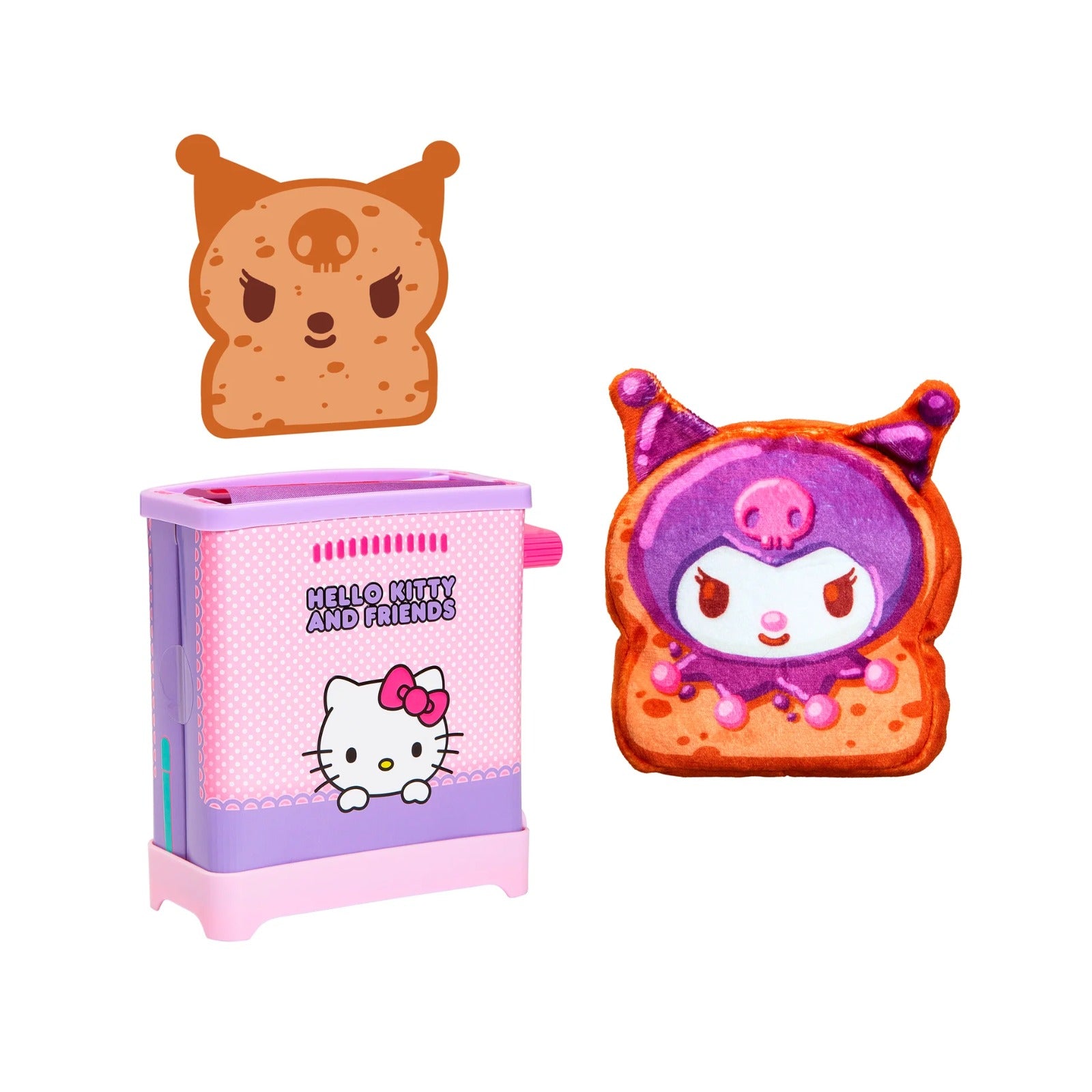 Cookeez Makery Hello Kitty & Friends Toasty Treatz Surprise Scented Plush Toaster Playset Collectible Sanrio Characters 5+