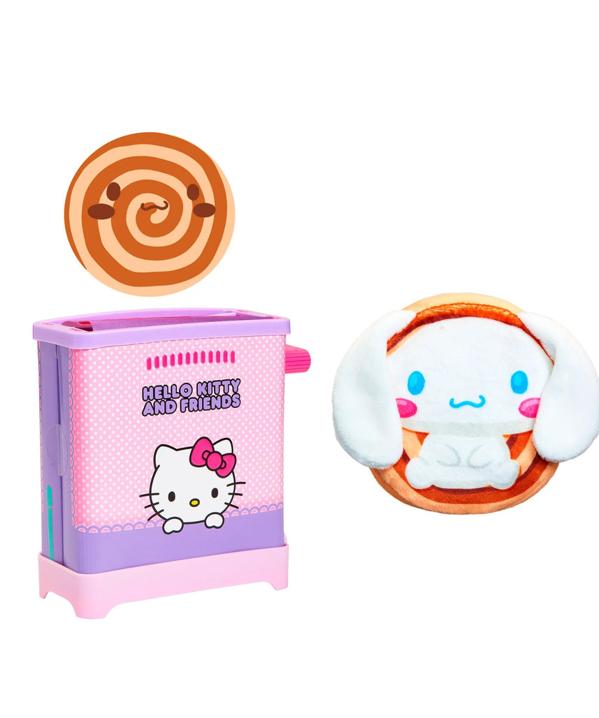 Cookeez Makery Hello Kitty & Friends Toasty Treatz Surprise Scented Plush Toaster Playset Collectible Sanrio Characters 5+