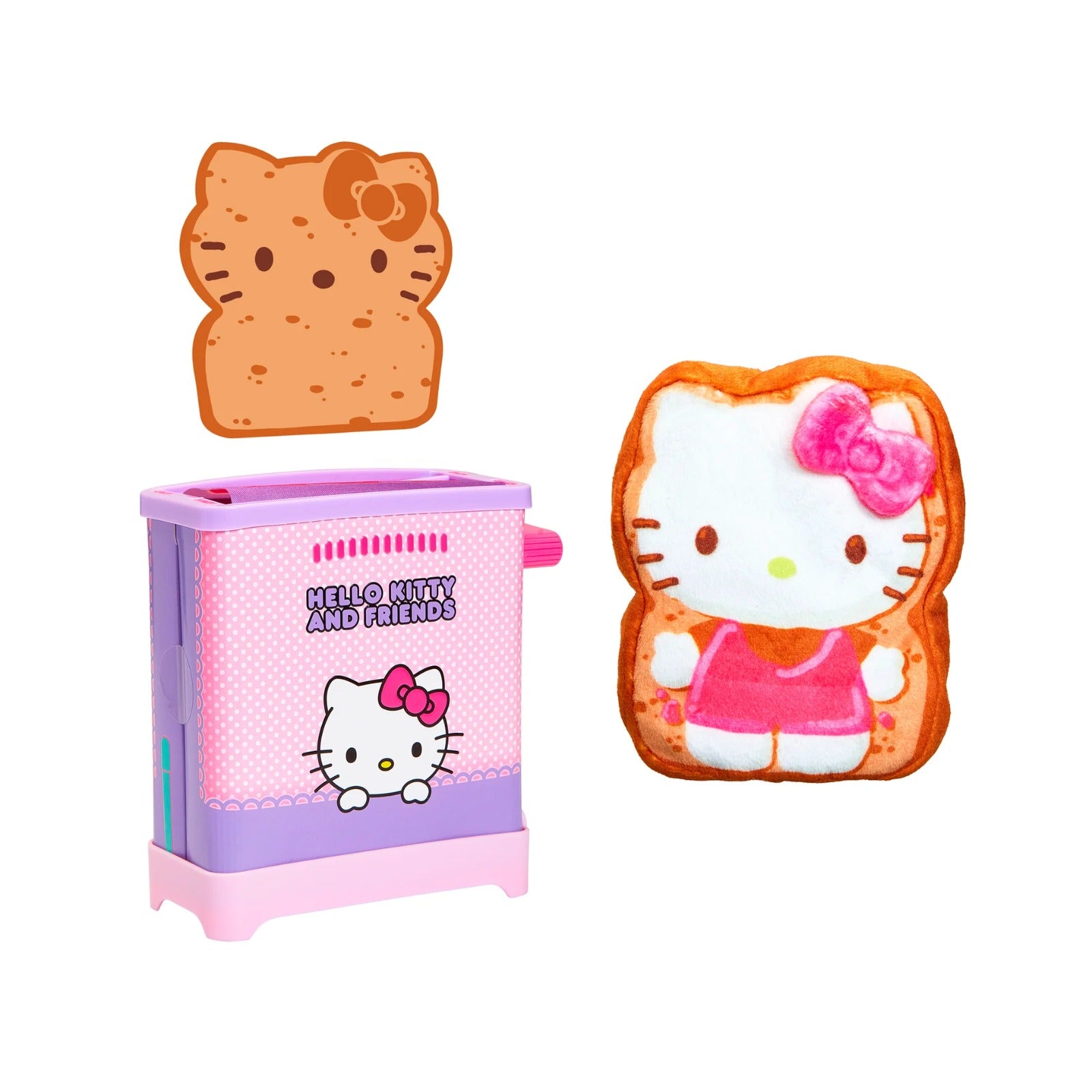 Cookeez Makery Hello Kitty & Friends Toasty Treatz Surprise Scented Plush Toaster Playset Collectible Sanrio Characters 5+