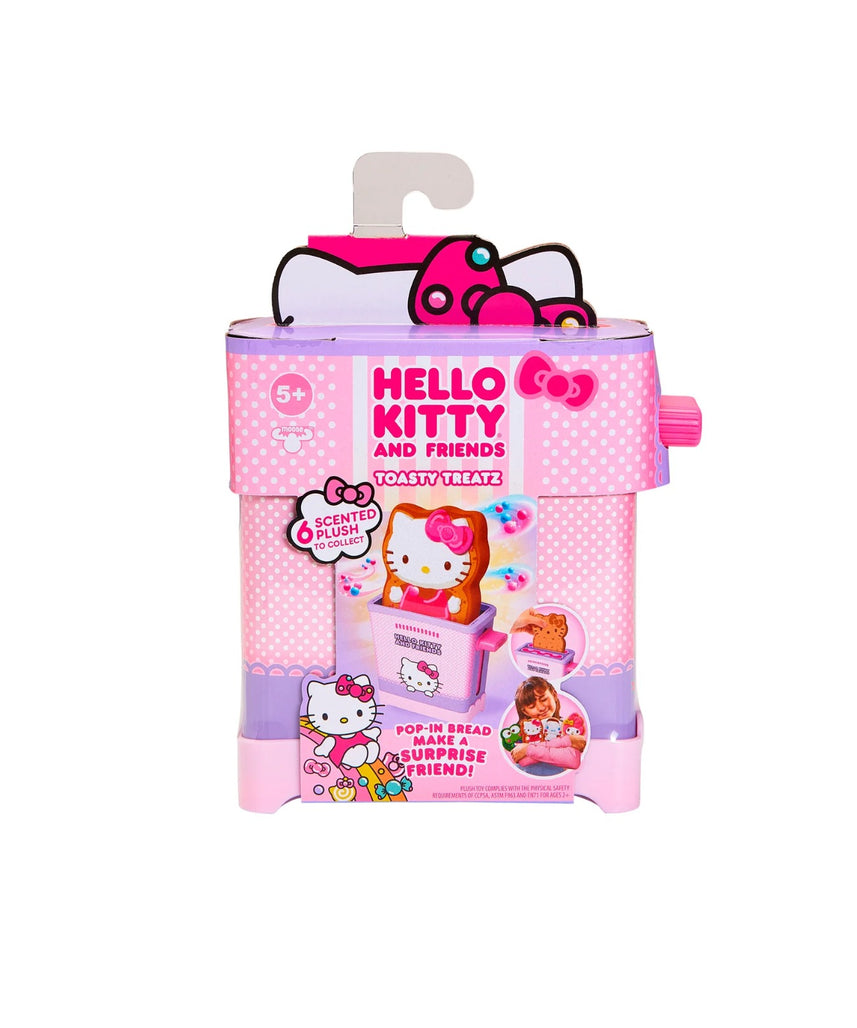 Cookeez Makery Hello Kitty & Friends Toasty Treatz Surprise Scented Plush Toaster Playset Collectible Sanrio Characters 5+