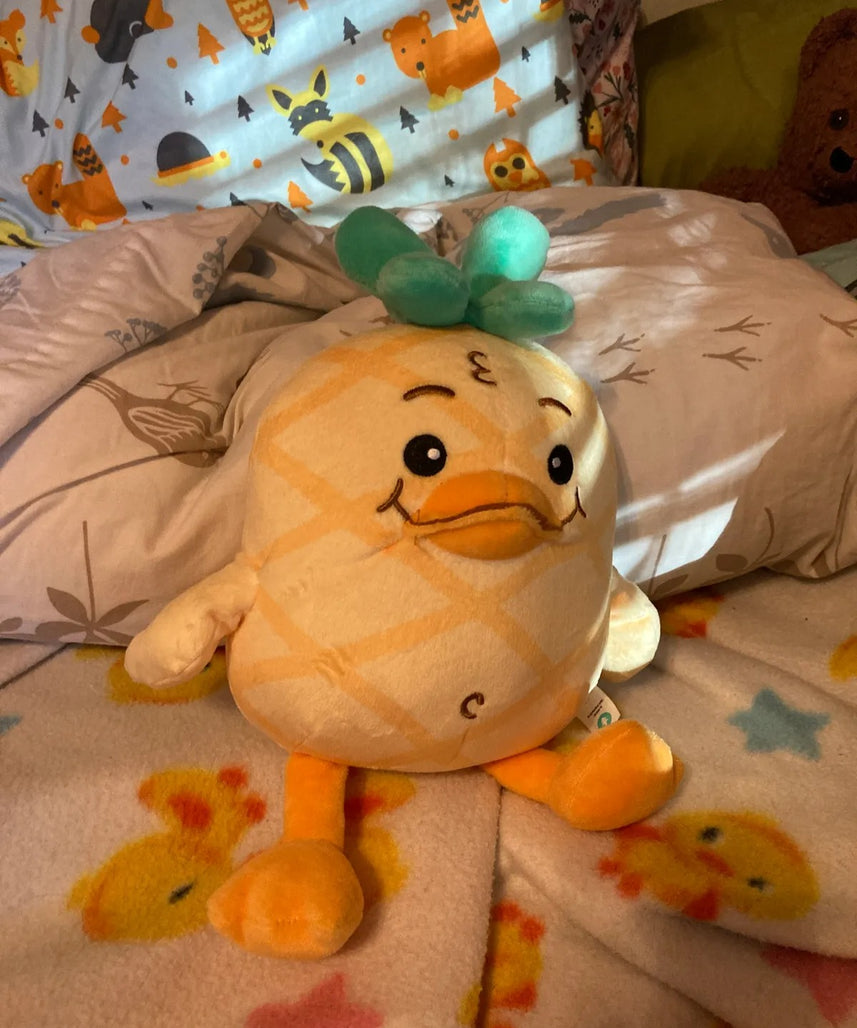 Official Moriah Elizabeth Georgie Plushie, Soft Pineapple-Inspired Stuffed Toy with PP Cotton Filling, 6 × 10 Inches, Collectible Character Plush for Fans and Gifting