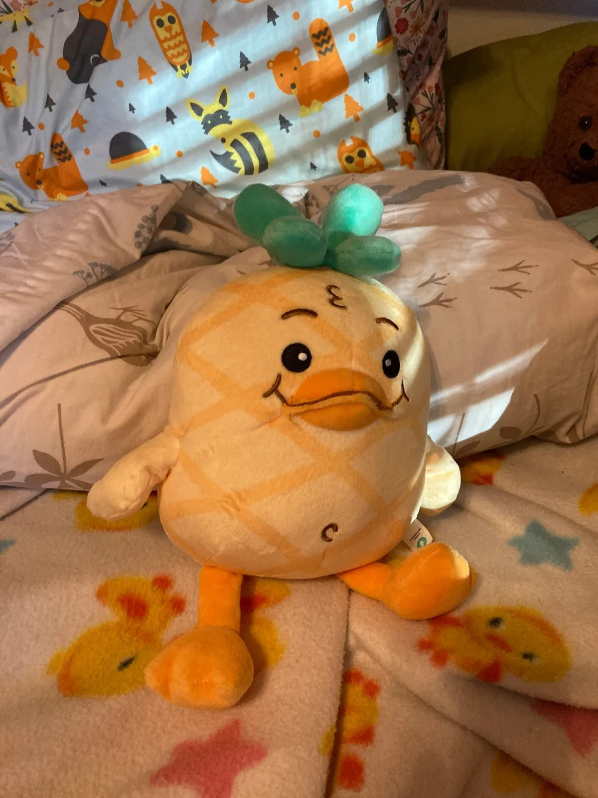 Official Moriah Elizabeth Georgie Plushie, Soft Pineapple-Inspired Stuffed Toy with PP Cotton Filling, 6 × 10 Inches, Collectible Character Plush for Fans and Gifting
