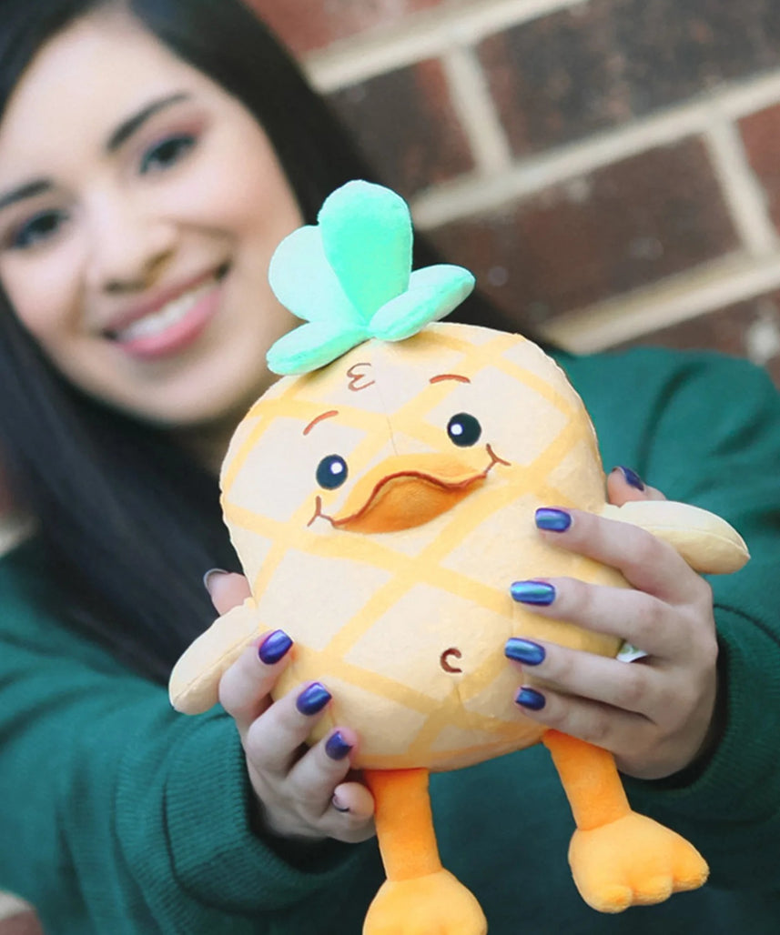 Official Moriah Elizabeth Georgie Plushie, Soft Pineapple-Inspired Stuffed Toy with PP Cotton Filling, 6 × 10 Inches, Collectible Character Plush for Fans and Gifting