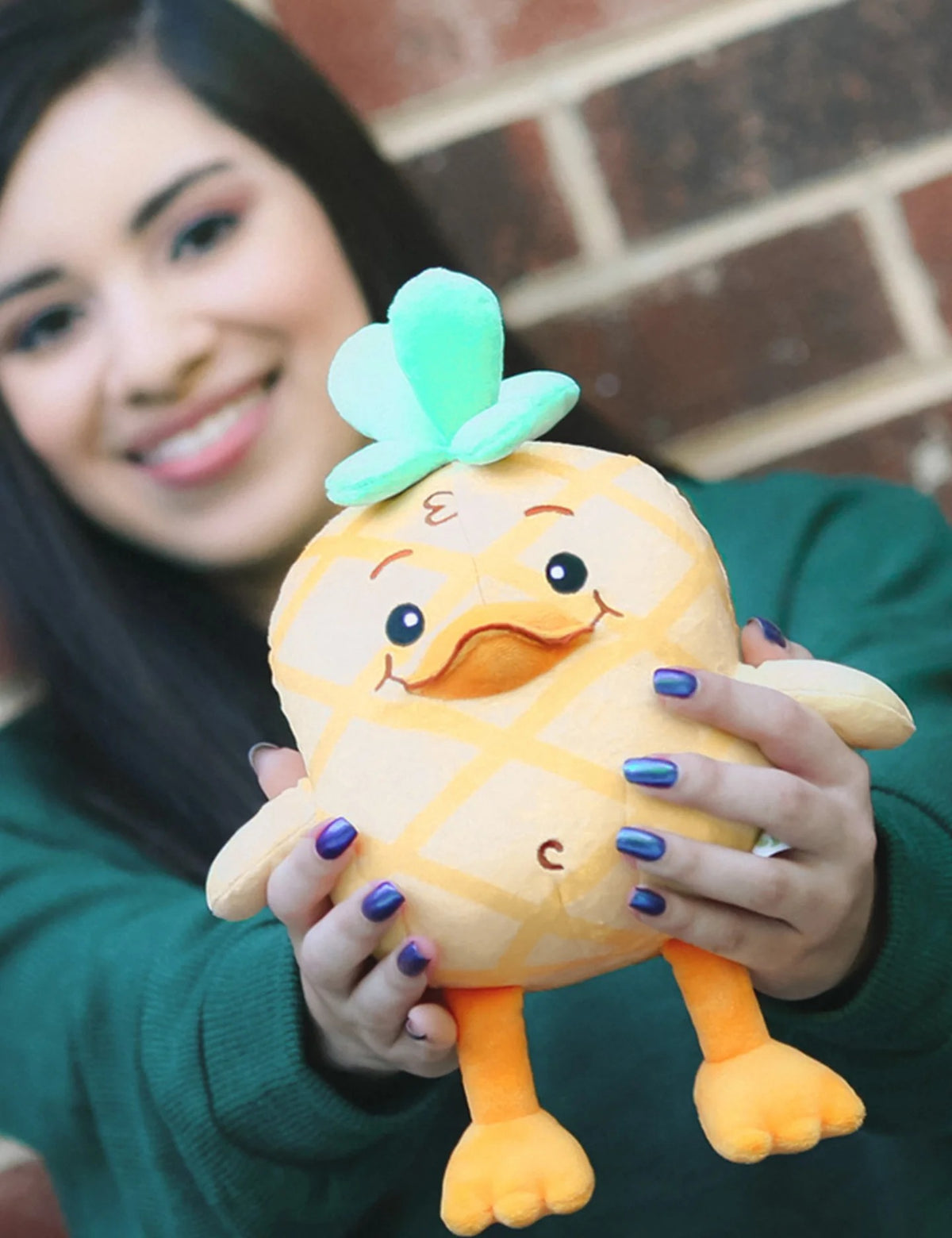 Official Moriah Elizabeth Georgie Plushie, Soft Pineapple-Inspired Stuffed Toy with PP Cotton Filling, 6 × 10 Inches, Collectible Character Plush for Fans and Gifting