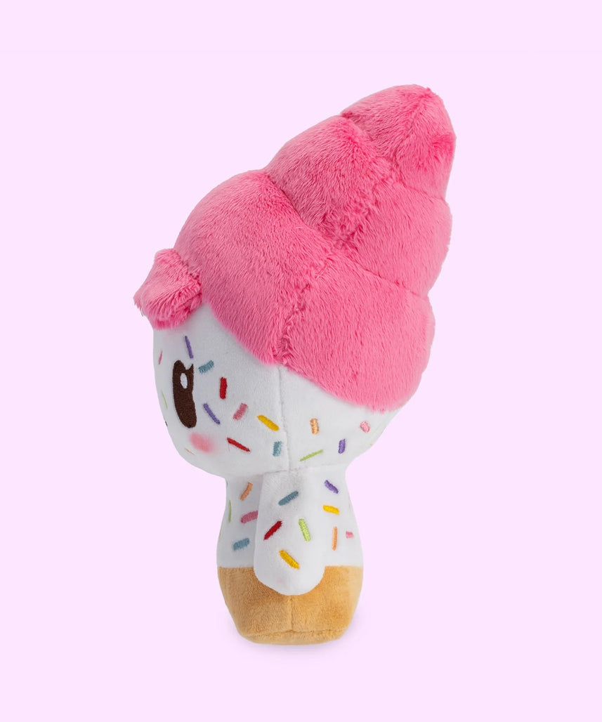 Official Moriah Elizabeth Cuepy Plushie, Soft Ice Cream Character Stuffed Toy with Cherry Detail, PP Cotton Filling, 9-Inch Collectible Plush for Fans and Gifting