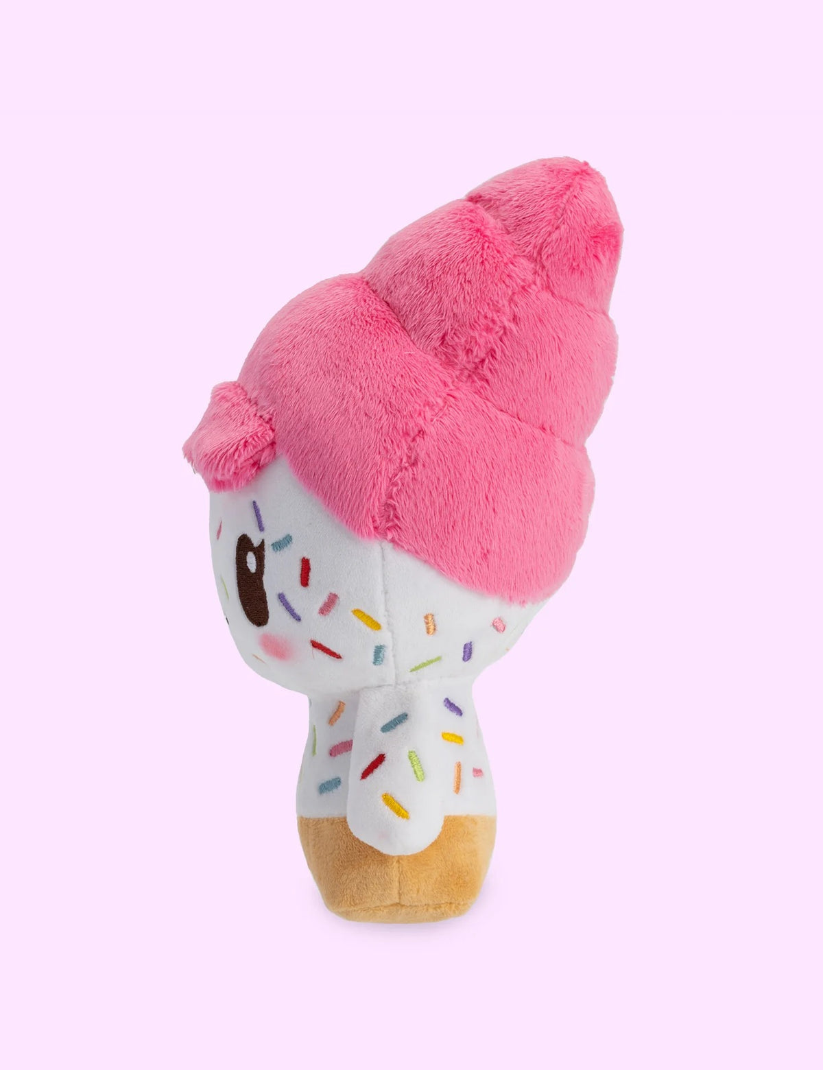 Official Moriah Elizabeth Cuepy Plushie, Soft Ice Cream Character Stuffed Toy with Cherry Detail, PP Cotton Filling, 9-Inch Collectible Plush for Fans and Gifting