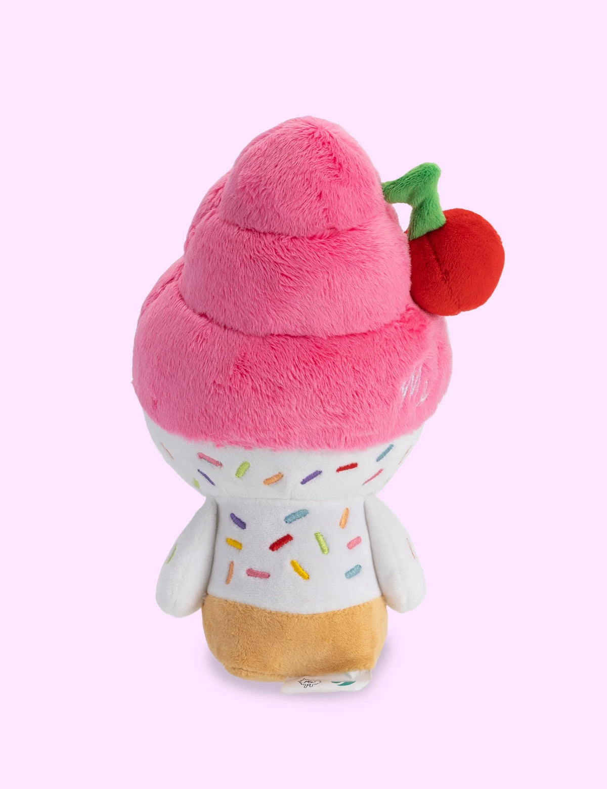 Official Moriah Elizabeth Cuepy Plushie, Soft Ice Cream Character Stuffed Toy with Cherry Detail, PP Cotton Filling, 9-Inch Collectible Plush for Fans and Gifting