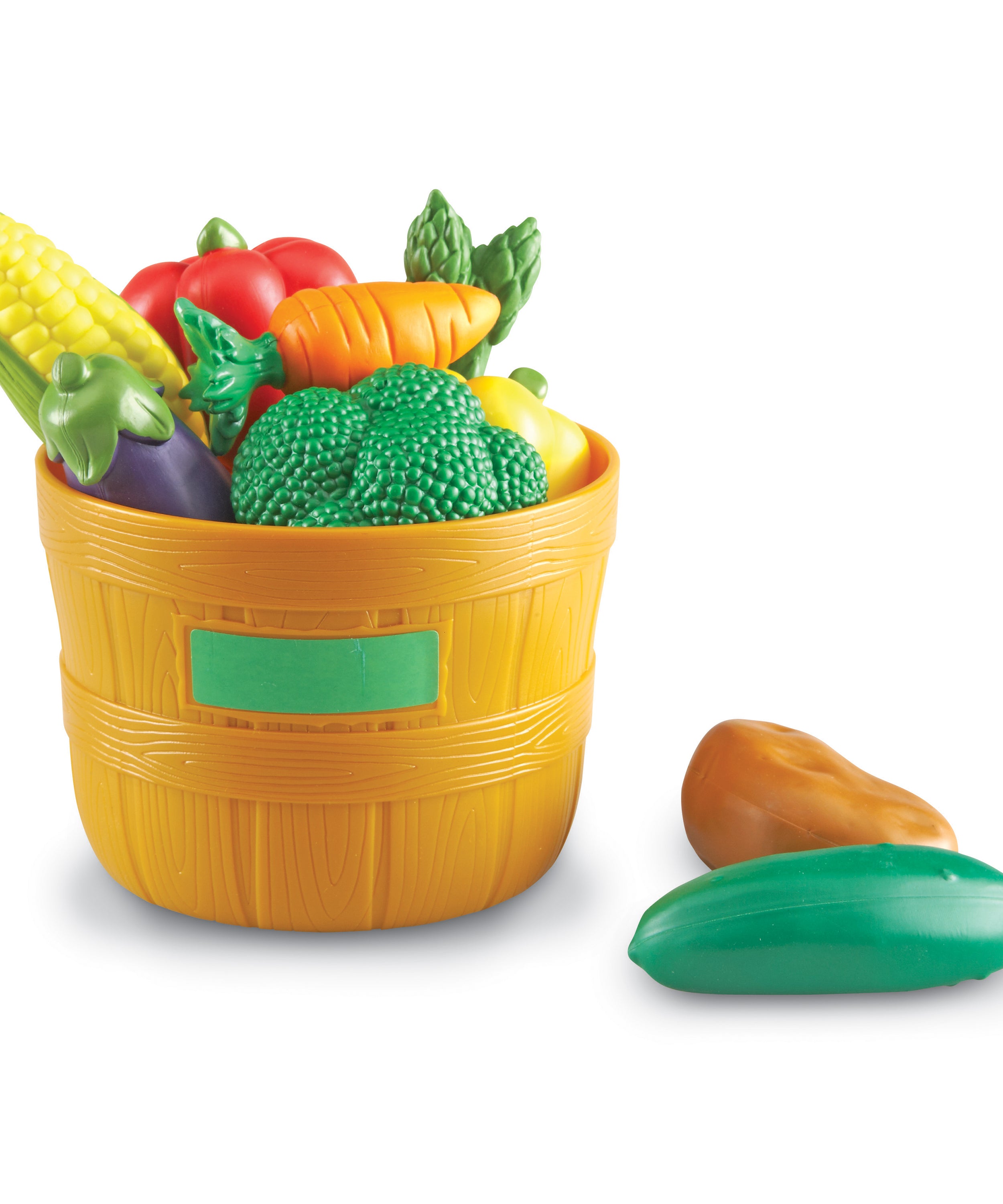 Learning Resources New Sprouts Bushel of Veggies, Soft Pretend Play Food Set for Toddlers, 9 Colorful Vegetable Pieces for Early Role Play, Language Development and Healthy Eating, Ages 18 Months+