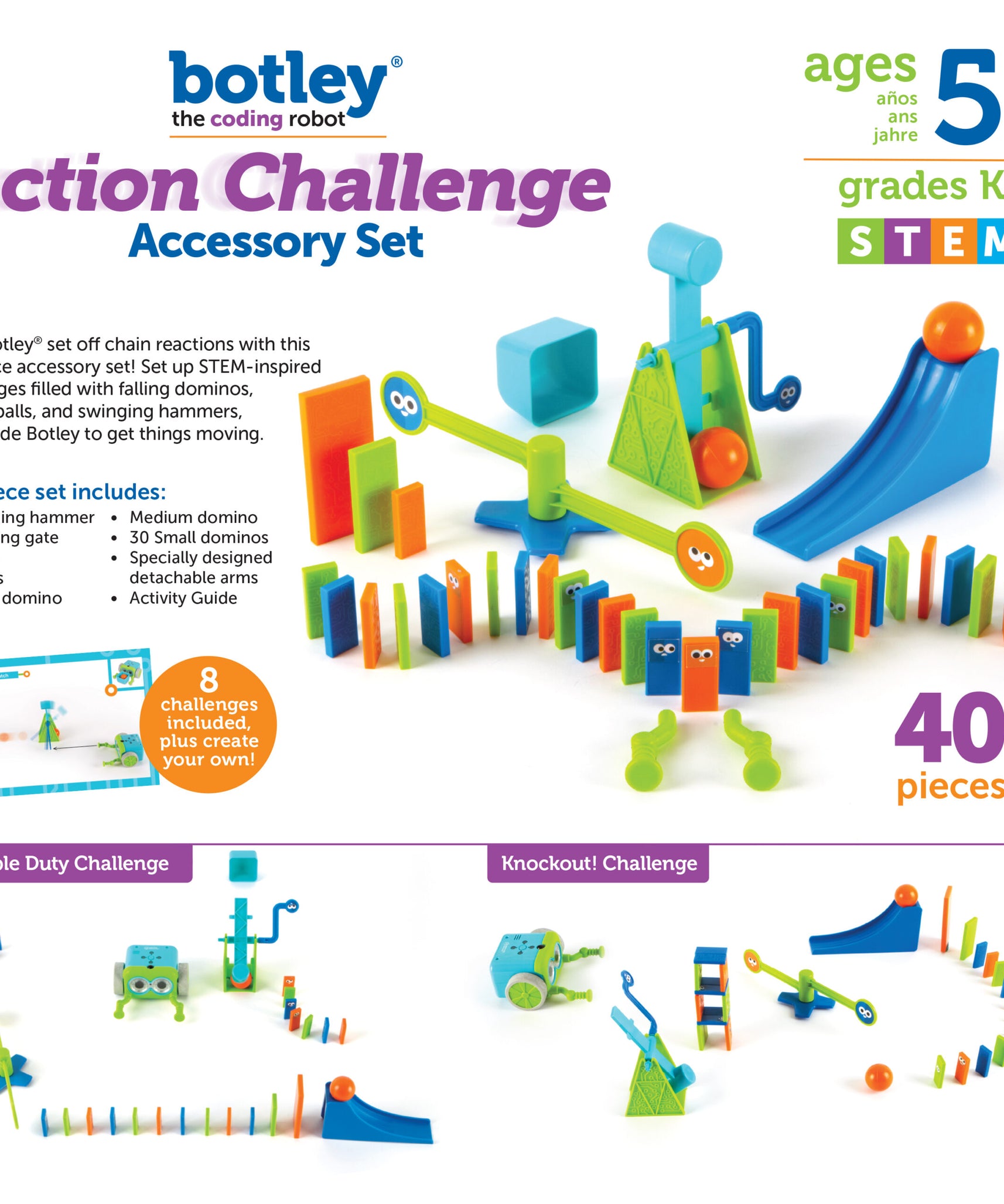 Learning Resources Botley the Coding Robot Action Challenge Accessory Set, 38-Piece STEM Set for Coding Fun (Botley Robot Sold Separately)