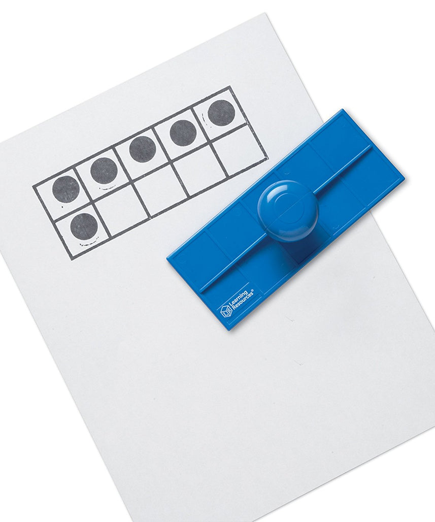 موارد التعلم - ختم الإطار العشري، أداة عملية للحساب المبكر للعد وأنماط الأرقام ومهارات الرياضيات الأساسية، تتضمن 4 ألواح للكتابة والمسح و100 قرص مغناطيسي
