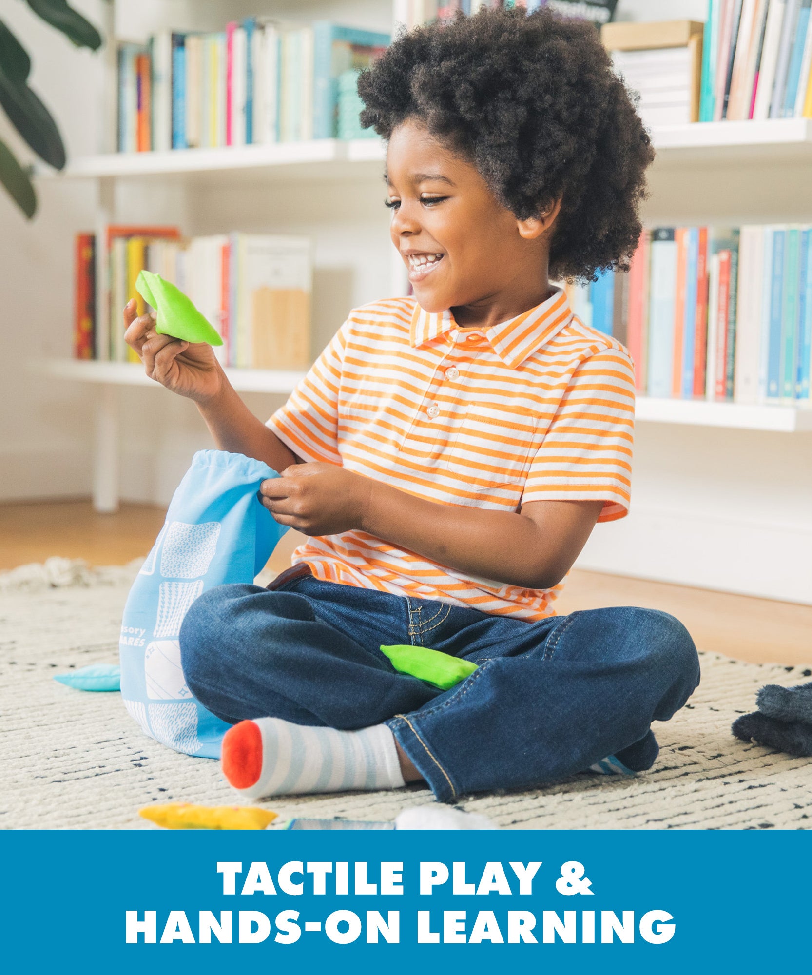 Learning Resources Teachable Touchables Texture Squares, Sensory Play Set for Toddlers, 20 Tactile Squares for Building Communication, Vocabulary, and Tactile Awareness