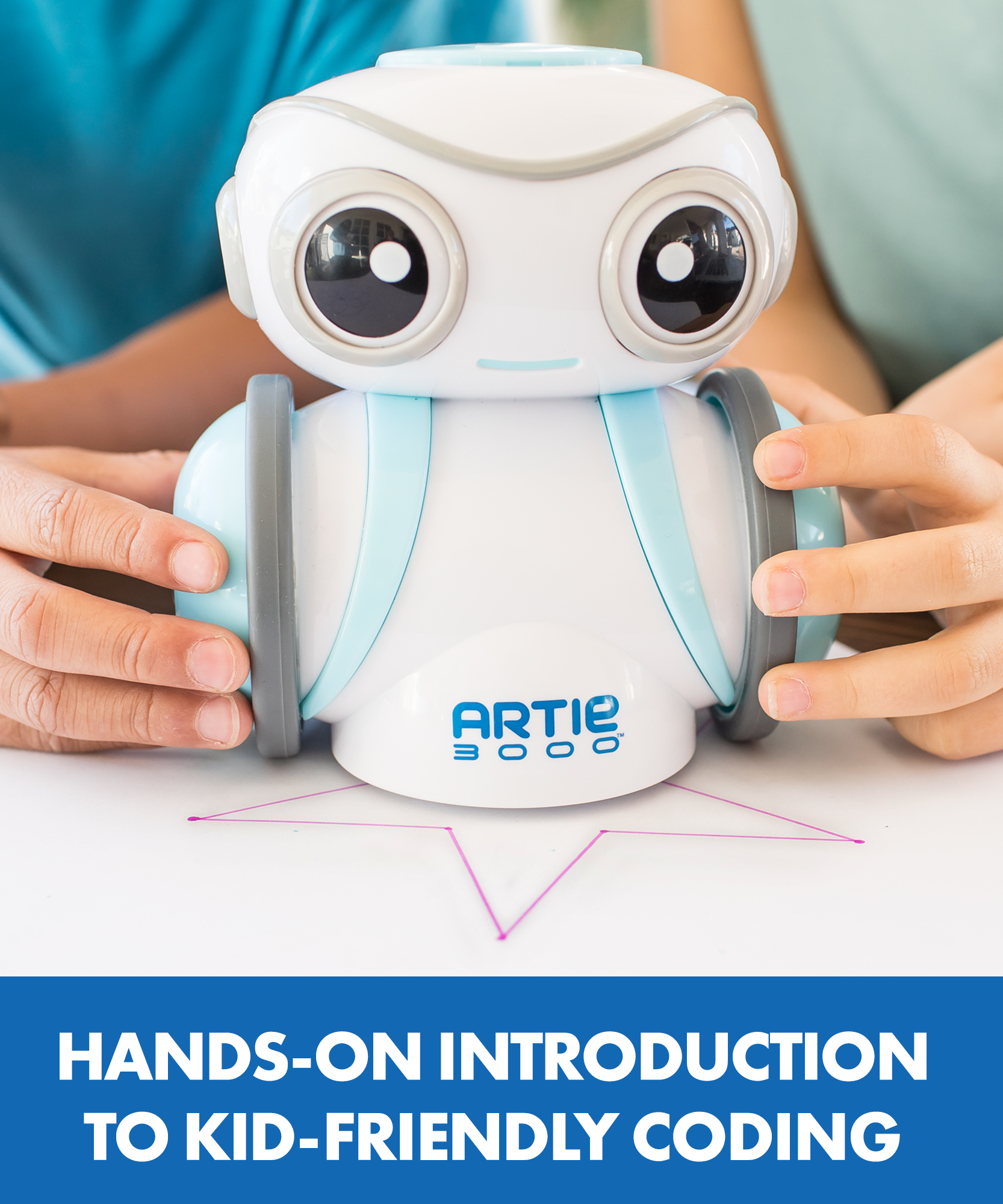موارد التعلم Artie 3000 روبوت البرمجة، برمجة إبداعية للأطفال مع قدرات الرسم والتصميم (يتطلب جهازًا لوحيًا/كمبيوتر)