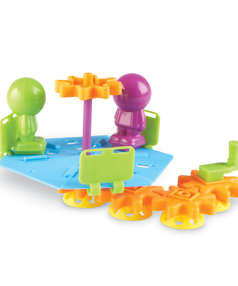 مجموعة STEM للهندسة والتصميم في ملعب التعلم، 104 قطعة، ألعاب STEM عملية للأطفال، تتضمن بطاقات تحدي ودليل أنشطة متعدد اللغات، للأعمار من 5 سنوات فما فوق