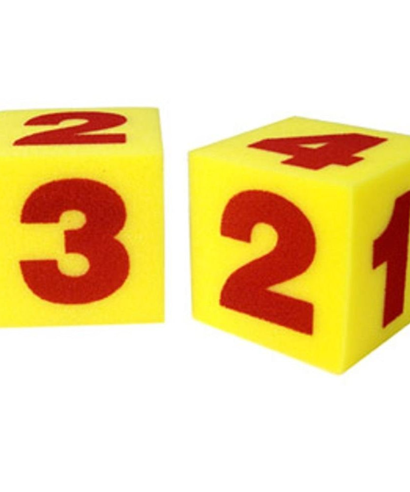 مكعبات رقمية ناعمة عملاقة من Learning Resources، مجموعة من قطعتين، نرد إسفنجي مناسب للأطفال لألعاب الرياضيات المبكرة، مثالي للأطفال من سن 3 سنوات فما فوق