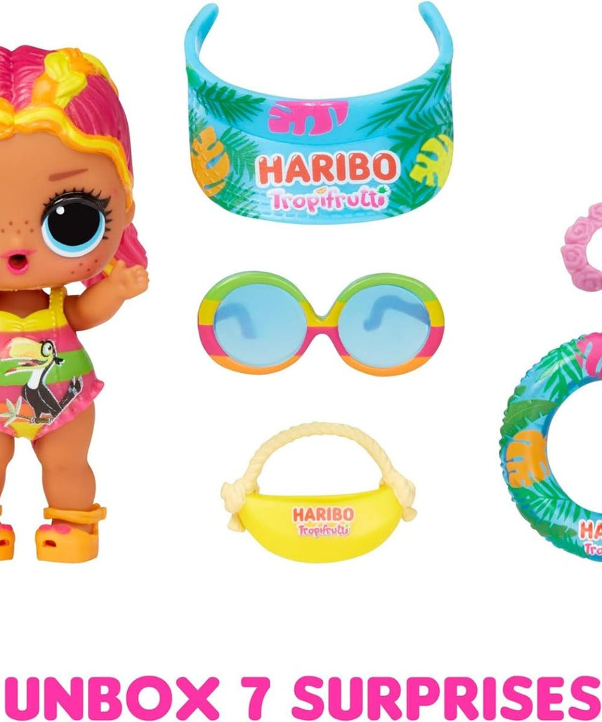 L.O.L. Surprise Loves Mini Sweets Series 3 X Haribo Dolls with 7 Surprises, Collectible Fashion Doll with Outfit, Shoes, Accessories, Bottle, and Purse, Ages 3+