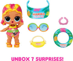 L.O.L. Surprise Loves Mini Sweets Series 3 X Haribo Dolls with 7 Surprises, Collectible Fashion Doll with Outfit, Shoes, Accessories, Bottle, and Purse, Ages 3+