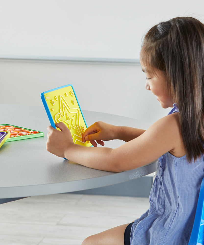 مجموعة متاهة اليقظة من Learning Resources للأطفال، ألواح تنفس عملية لليقظة الذهنية وتنظيم العواطف، مجموعة من 3 ألواح لمسية مزدوجة الجوانب، أدوات تعلم عاطفية اجتماعية للأعمار من 3 سنوات فما فوق