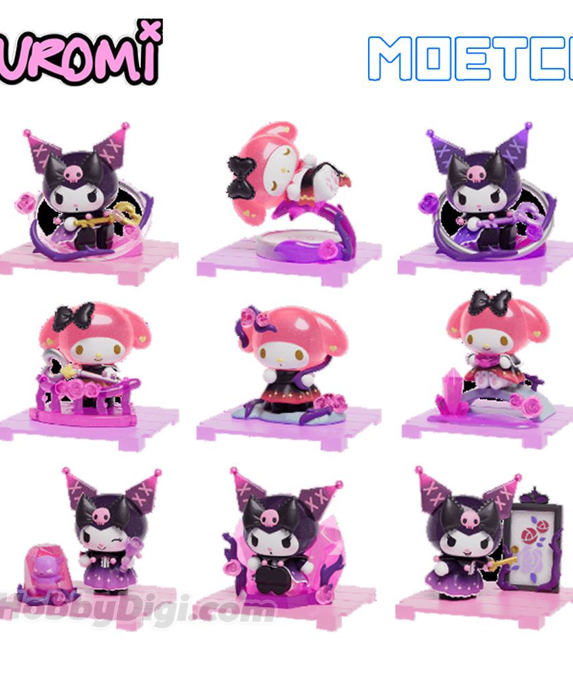 مجسمات مويتش سانريو ماي ميلودي وكورومي فلورال سيكريت ريلم بلايند بوكس ​​- لعبة عشوائية قابلة للتجميع، قطعة واحدة، مجسمات ومقتنيات مفاجئة غامضة، للأعمار من 6 سنوات فما فوق