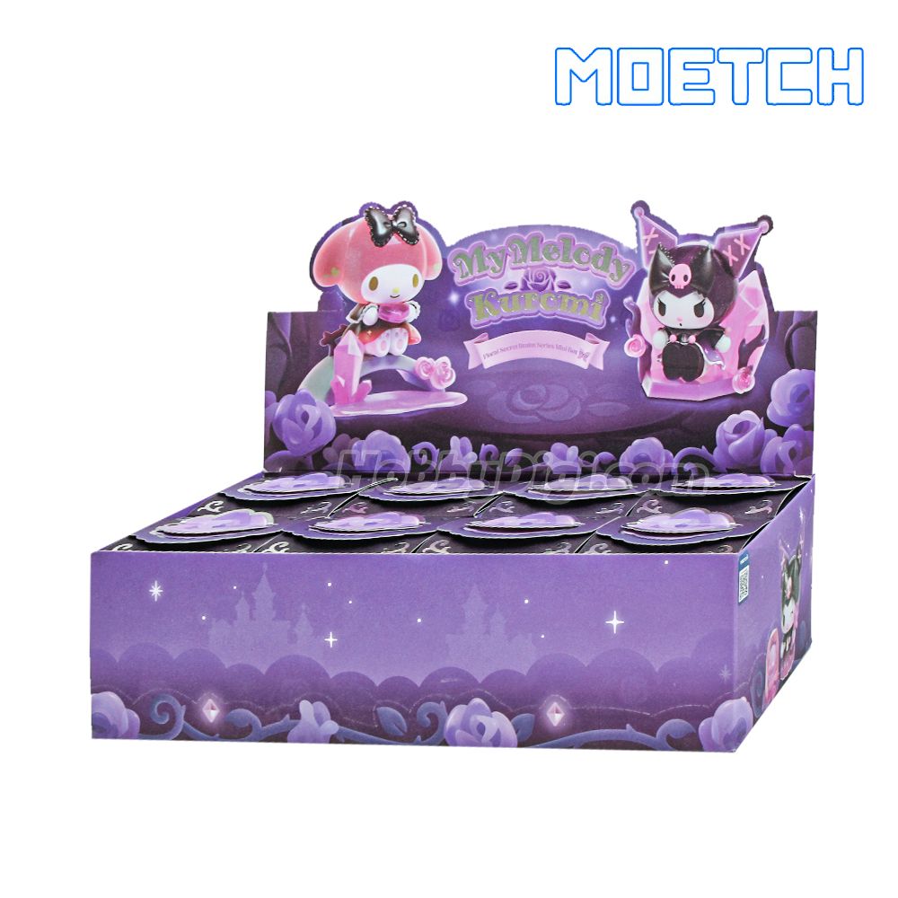 مجسمات مويتش سانريو ماي ميلودي وكورومي فلورال سيكريت ريلم بلايند بوكس ​​- لعبة عشوائية قابلة للتجميع، قطعة واحدة، مجسمات ومقتنيات مفاجئة غامضة، للأعمار من 6 سنوات فما فوق