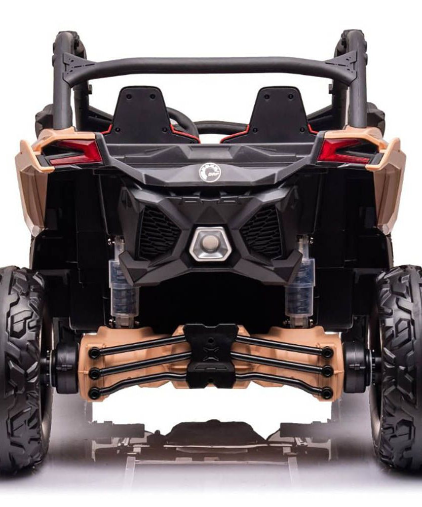 Can-Am Maverick Turbo RR 24V Kids Ride-On Buggy 4 Motors with Parental Remote Control, Off-Road Style Electric UTV for Kids 3+ Years