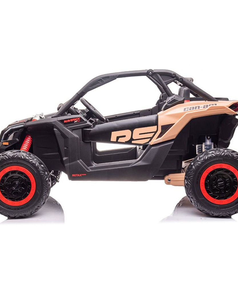 Can-Am Maverick Turbo RR 24V Kids Ride-On Buggy 4 Motors with Parental Remote Control, Off-Road Style Electric UTV for Kids 3+ Years