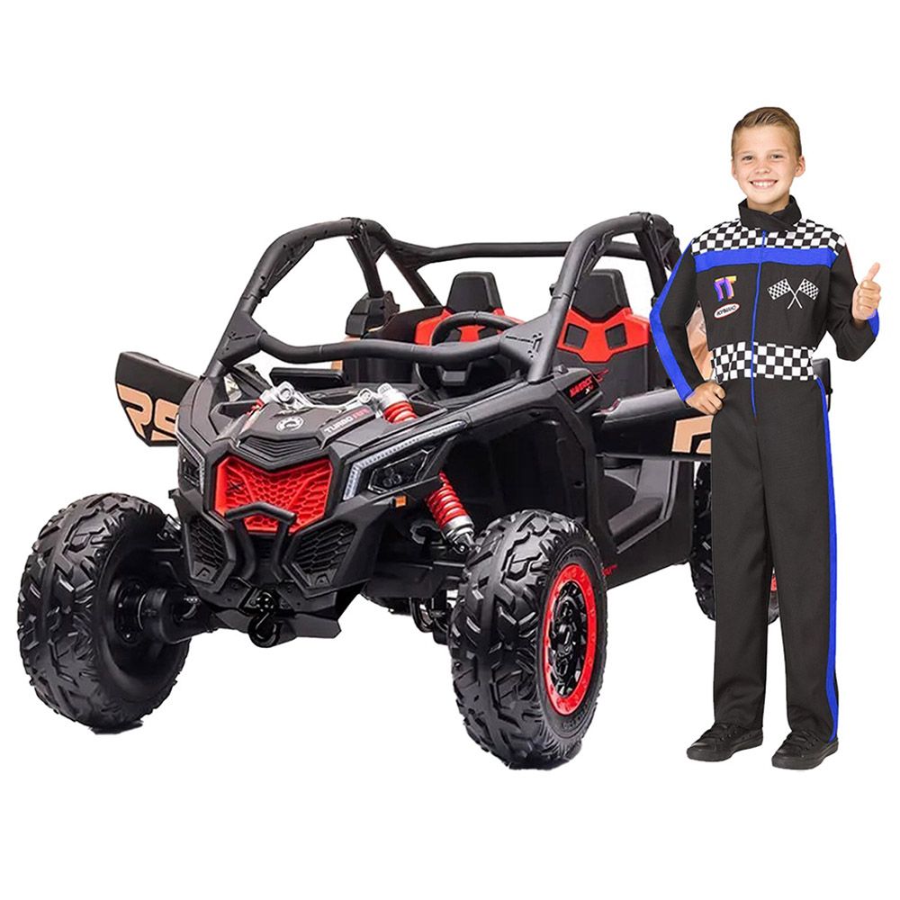 Can-Am Maverick Turbo RR 24V Kids Ride-On Buggy 4 Motors with Parental Remote Control, Off-Road Style Electric UTV for Kids 3+ Years