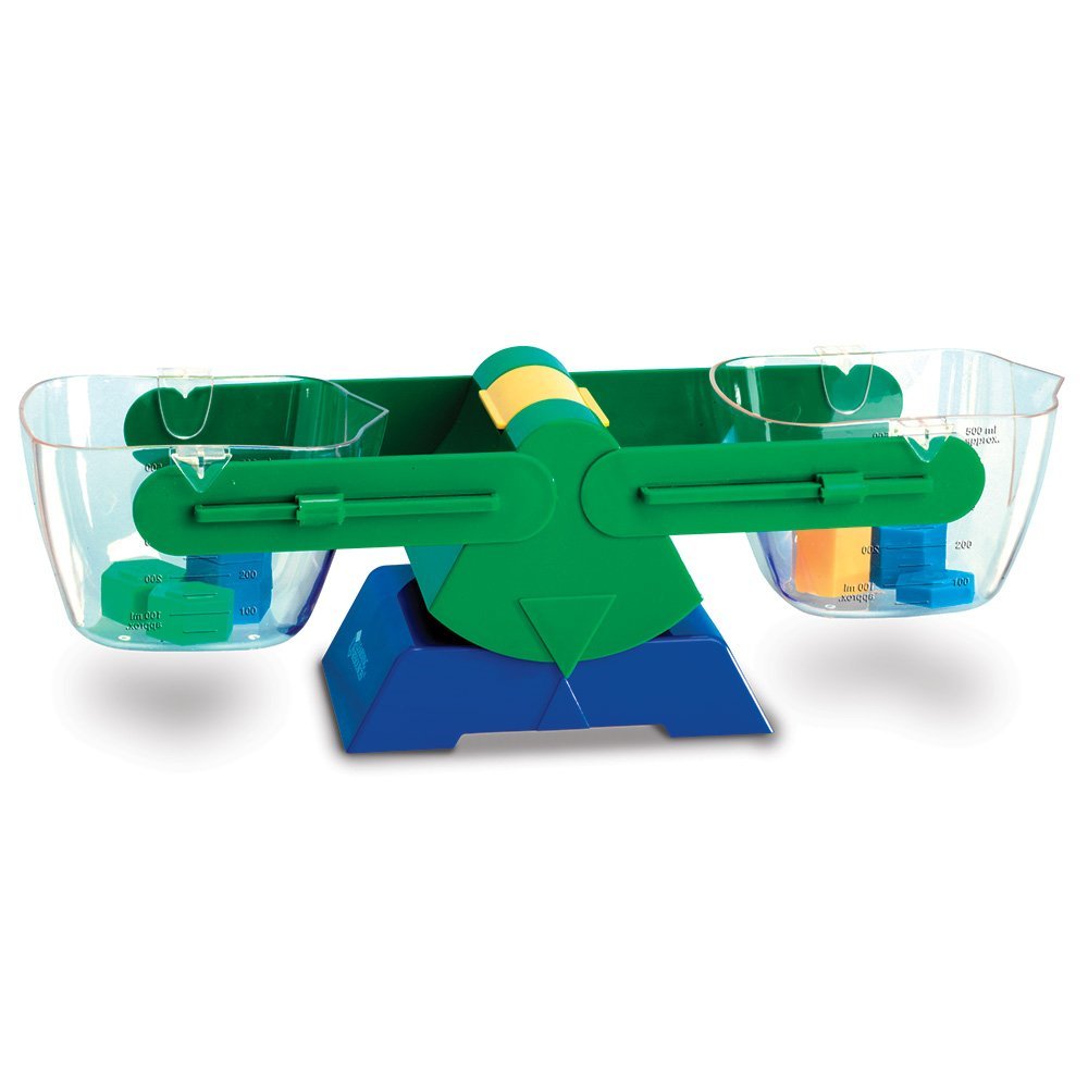 موارد التعلم - ميزان الدلو، يُعلّم الوزن والقياس، دلاء سعة نصف لتر، للأعمار من 3 سنوات فما فوق