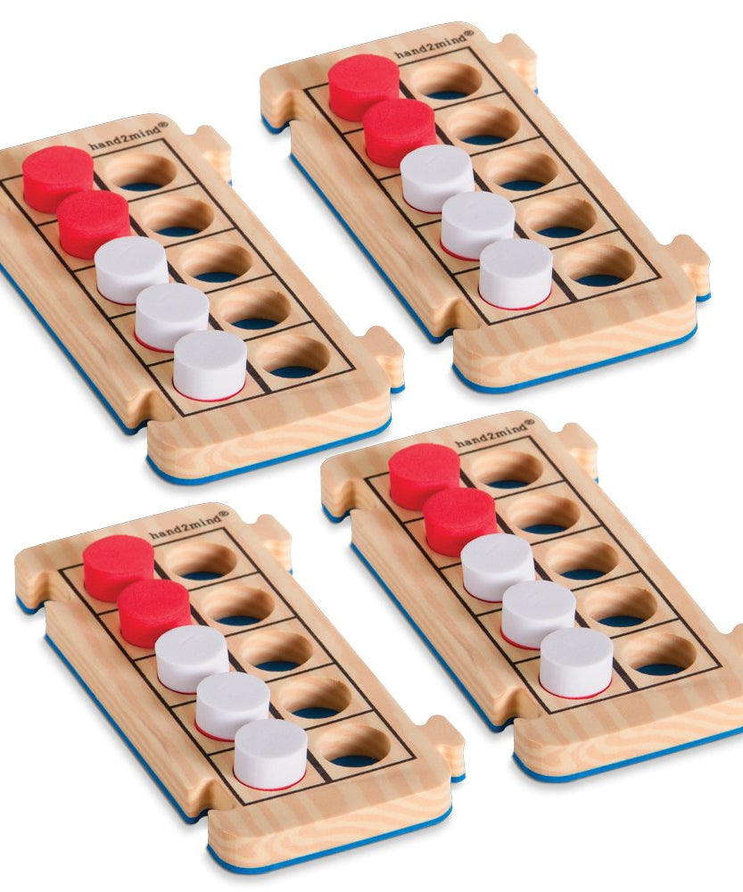 موارد تعليمية للأطفال من هاند تو مايند، إطارات عد من الفوم، مكونة من 10 قطع، عبوة من 4 قطع، تتضمن 40 عدادًا، للأعمار من 5 سنوات فما فوق