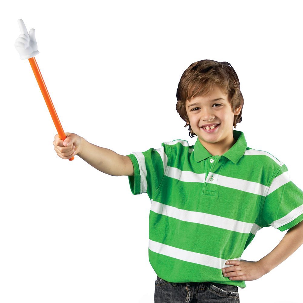 مؤشرات يد الطالب من Learning Resources، مجموعة من 3، أداة مؤشر تفاعلية للفصل الدراسي للسبورة البيضاء والعروض التقديمية والأنشطة الجماعية، تتضمن اللون الأحمر والأزرق والأخضر، 38 سم لكل منها