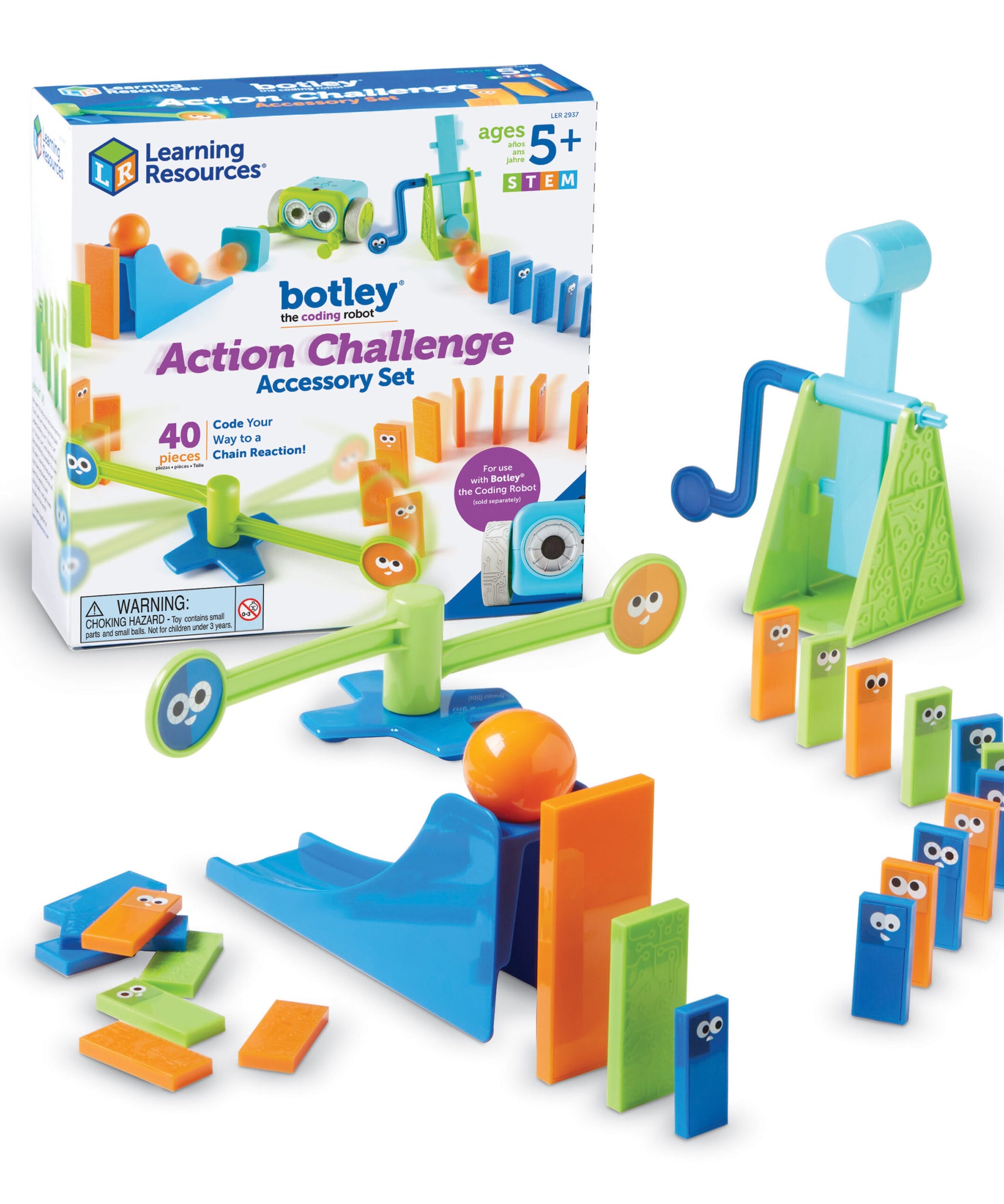 Learning Resources Botley the Coding Robot Action Challenge Accessory Set, 38-Piece STEM Set for Coding Fun (Botley Robot Sold Separately)