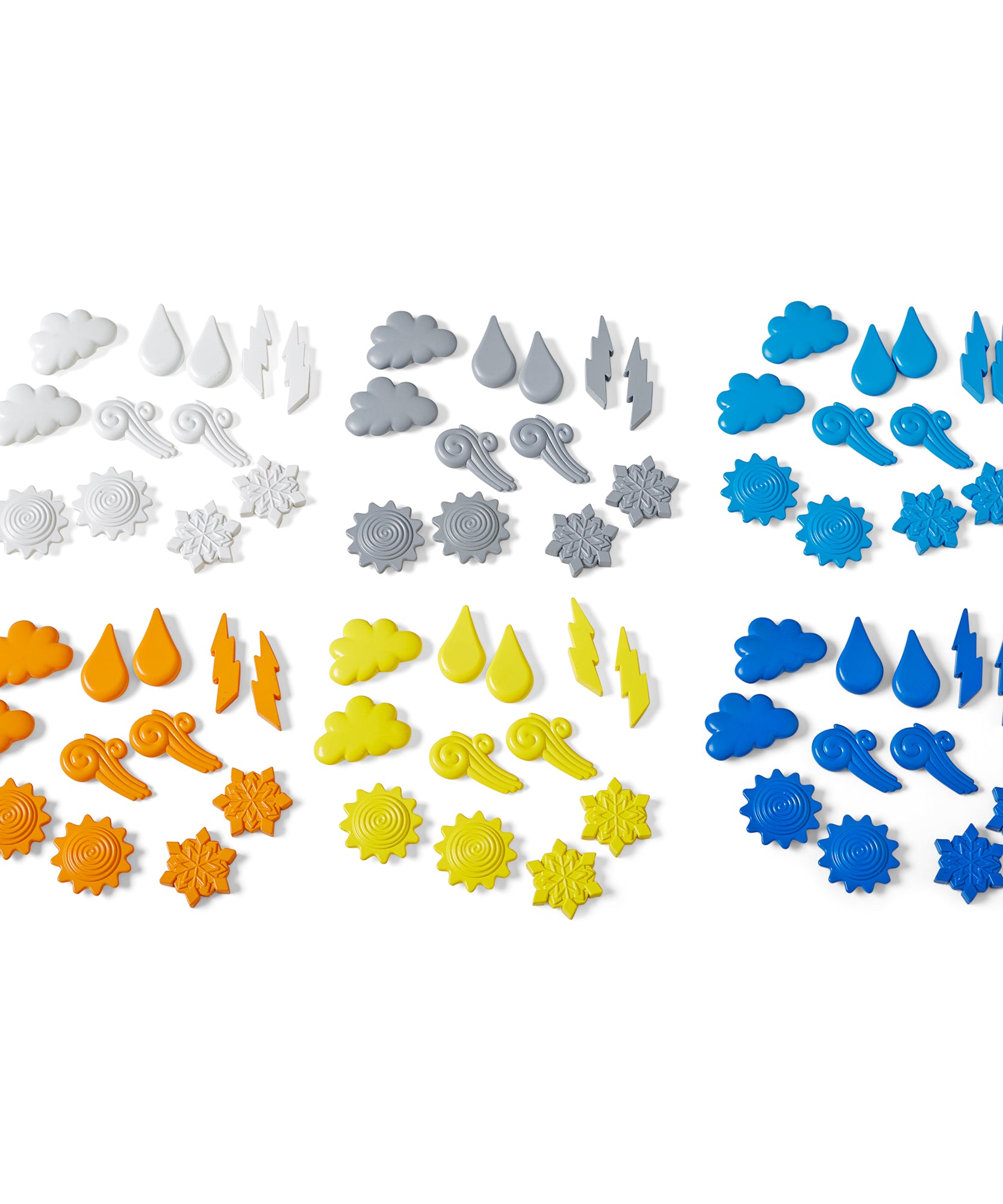 مجموعة موارد التعلم "استكشف عدادات الطقس" المكونة من 72 عدادًا رياضيًا مُعاد تدويره للأطفال من سن 3 سنوات فما فوق