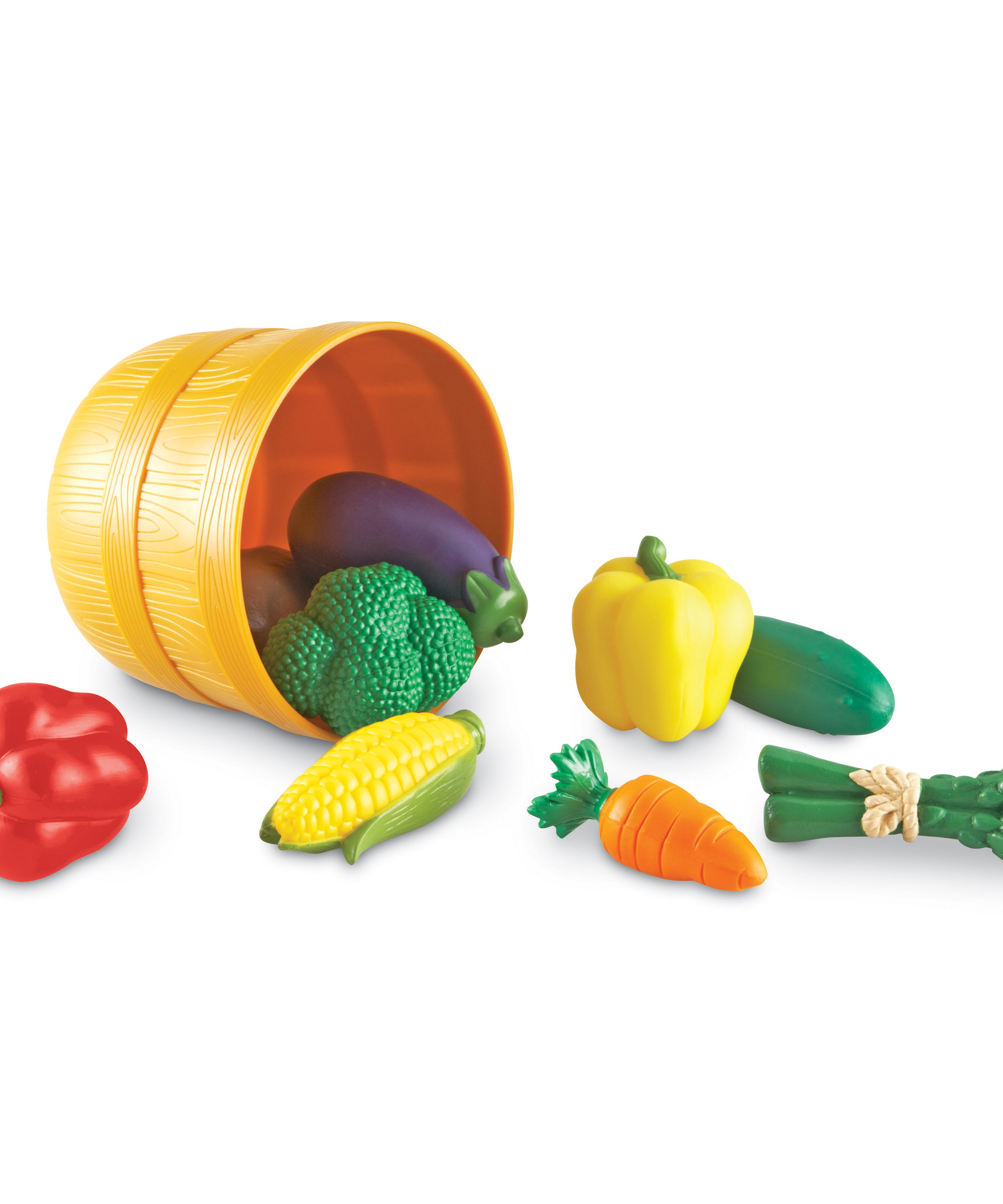 Learning Resources New Sprouts Bushel of Veggies, Soft Pretend Play Food Set for Toddlers, 9 Colorful Vegetable Pieces for Early Role Play, Language Development and Healthy Eating, Ages 18 Months+