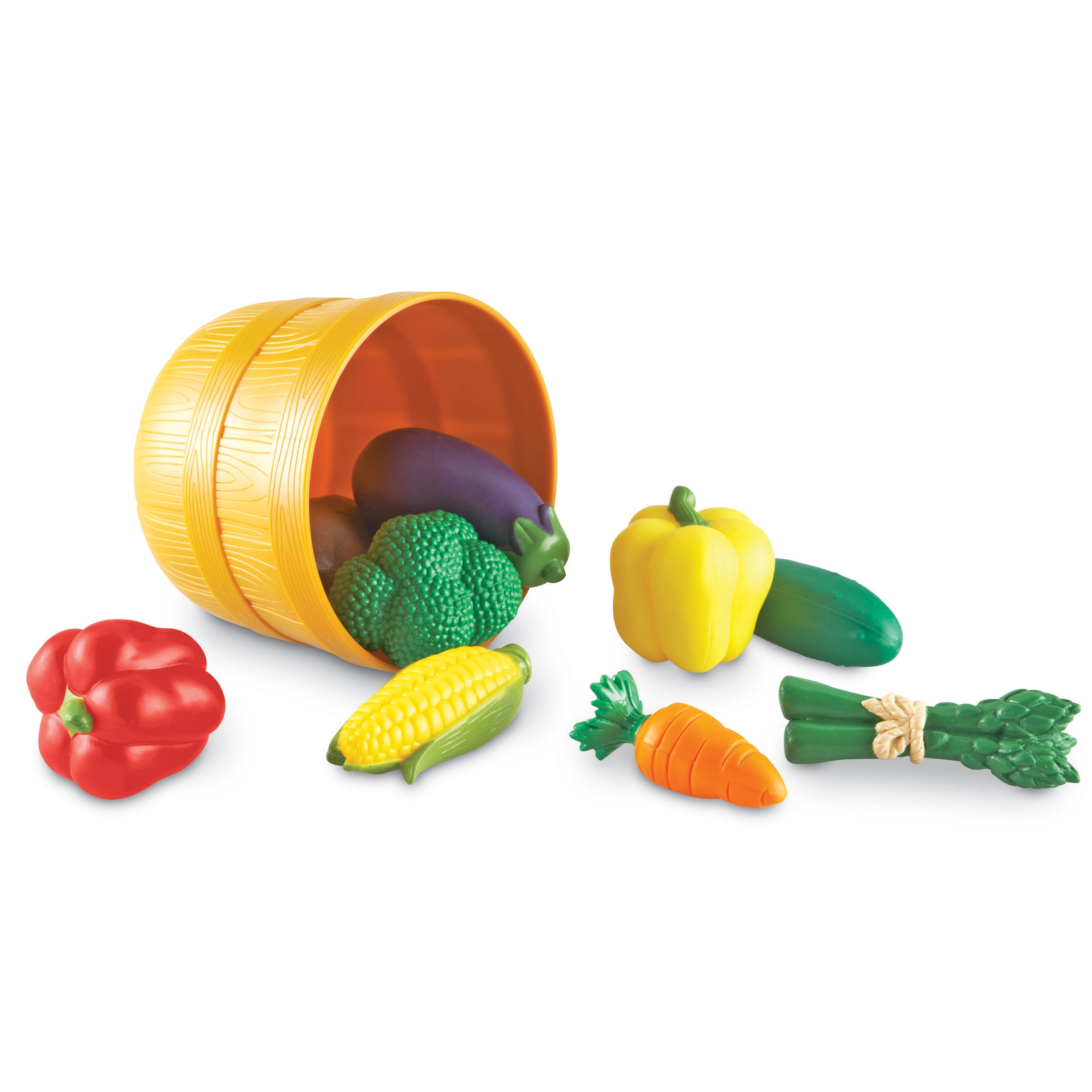 Learning Resources New Sprouts Bushel of Veggies, Soft Pretend Play Food Set for Toddlers, 9 Colorful Vegetable Pieces for Early Role Play, Language Development and Healthy Eating, Ages 18 Months+