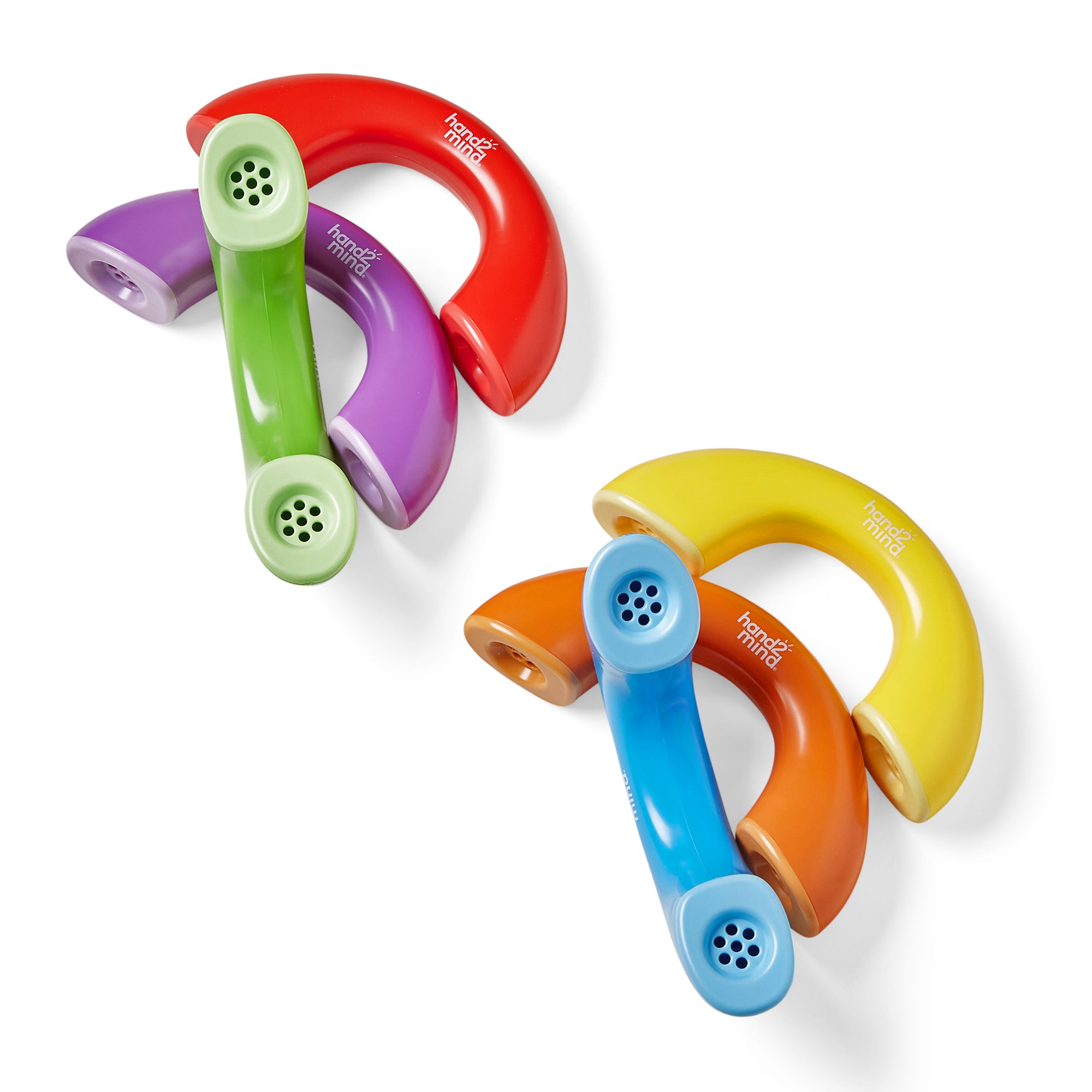 Learning Resources Phoneme Phones (Set of 6), Phonics and Speech Therapy Tool for Building Phonemic Awareness, Whisper Reading, and Pronunciation Practice, Ages 3+