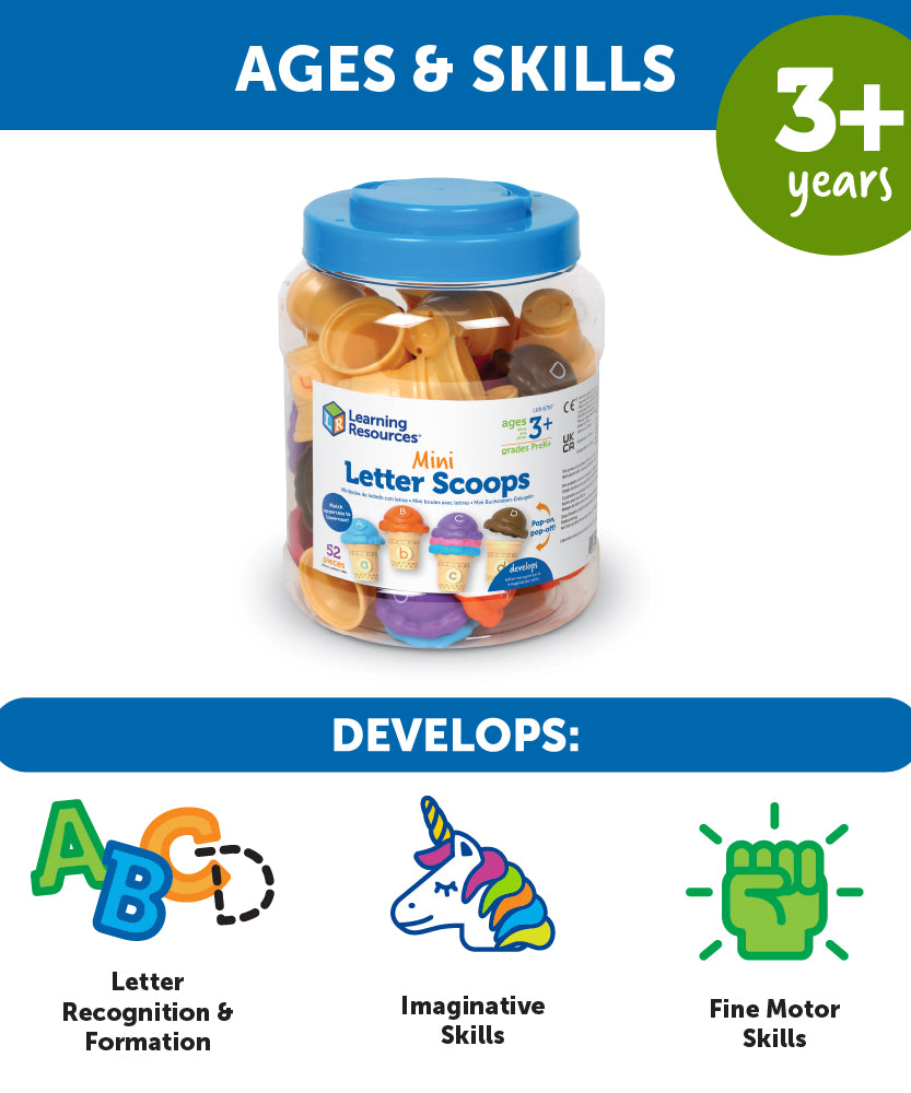 مجموعة ألعاب تعليمية من آيس كريم أبجدية للأطفال في سن ما قبل المدرسة، مكونة من 26 قطعة متطابقة لتعلم الحروف الأبجدية واللعب الخيالي