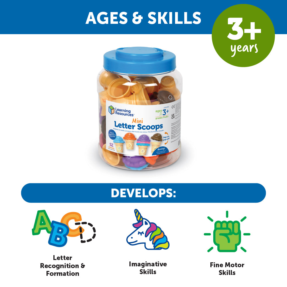 مجموعة ألعاب تعليمية من آيس كريم أبجدية للأطفال في سن ما قبل المدرسة، مكونة من 26 قطعة متطابقة لتعلم الحروف الأبجدية واللعب الخيالي