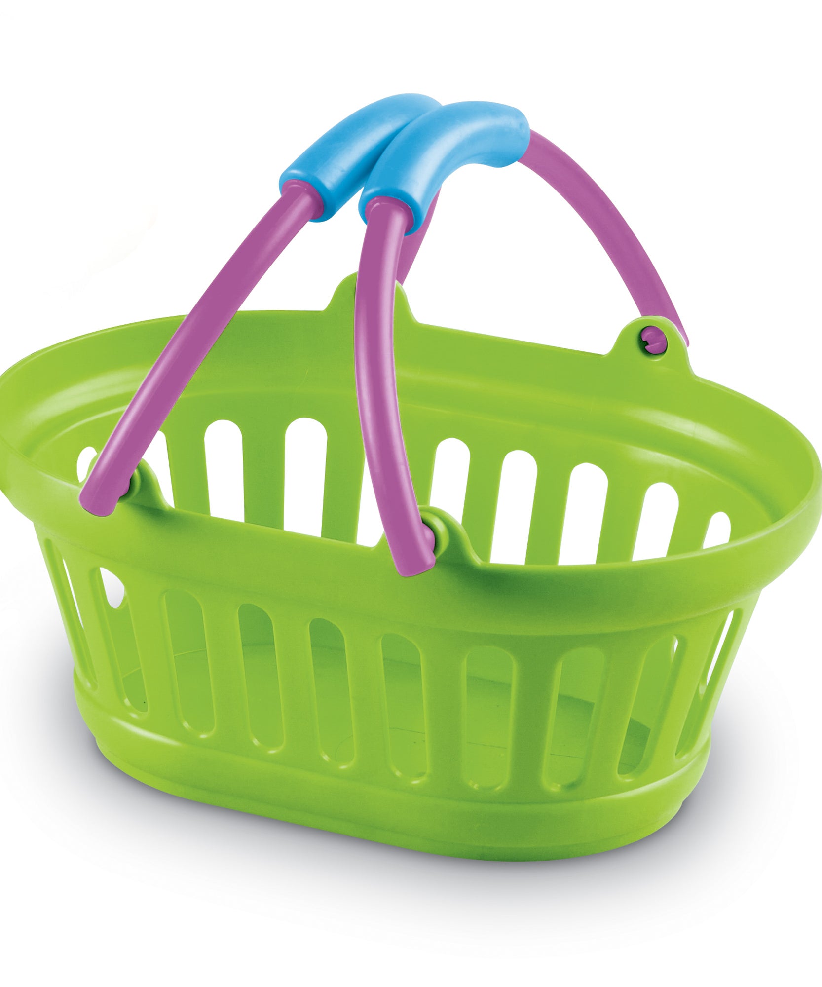 مجموعة سلال New Sprouts من Learning Resources، مكونة من 4 سلال ملونة بمقابض سميكة، مثالية للعب التظاهري ومهارات التواصل، للأعمار من سنتين فما فوق